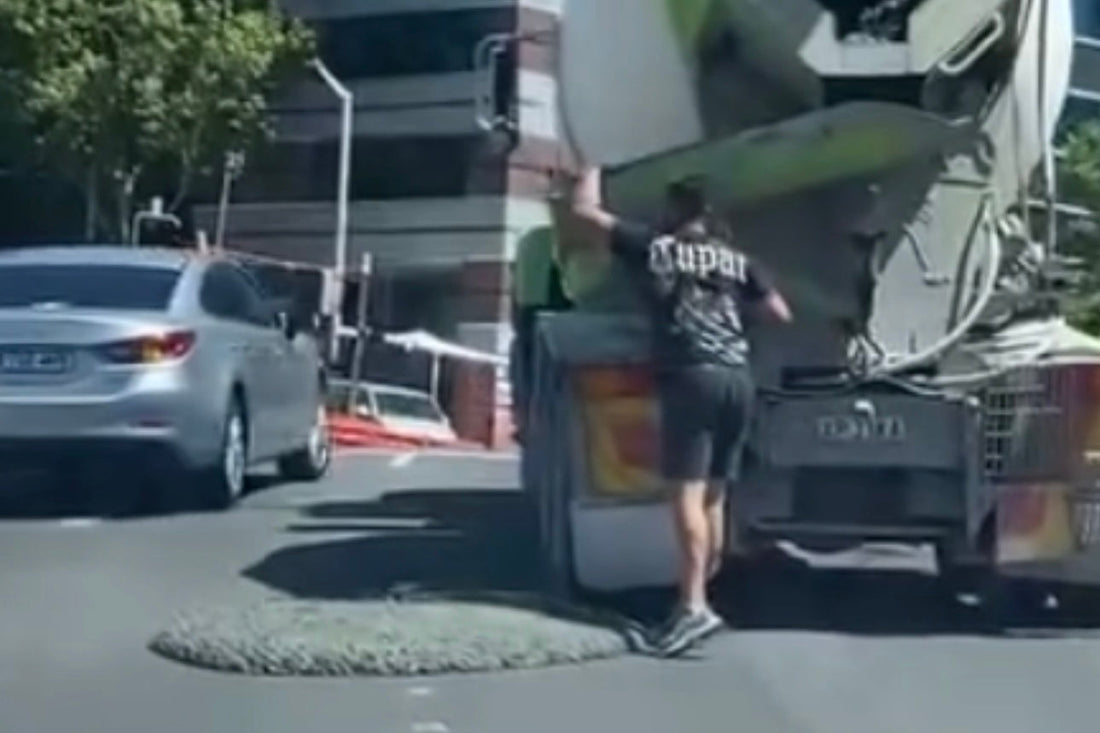 Australian Road Briefly Converted Into Temporary Concrete Storage Facility After Truck ‘Just Kinda Stops’