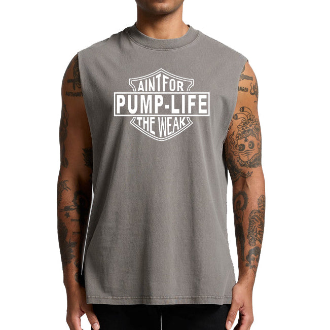 Raw Heavy Faded Grey Tank