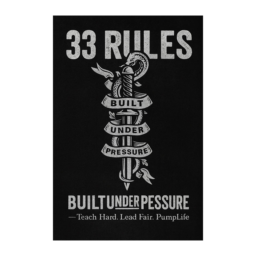 33 RULES — BUILT UNDER PRESSURE